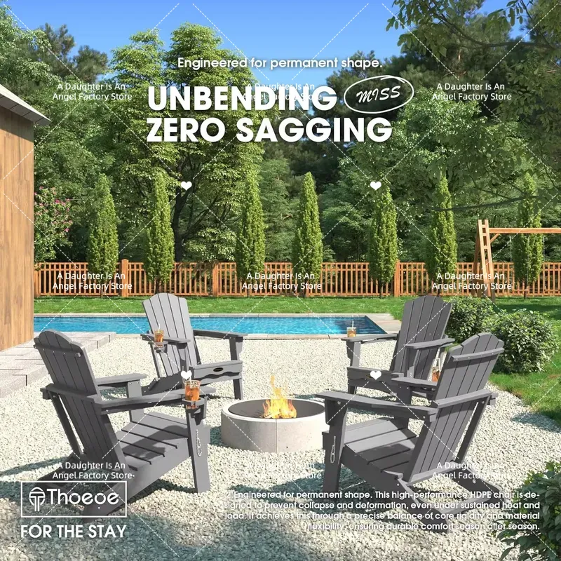 Set of 2 Folding Adirondack Ch - Adirondack Chair Wood 评论和价格