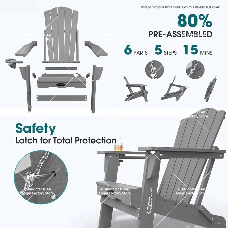 Set of 2 Folding Adirondack Ch - Adirondack Chair Wood 评论和价格